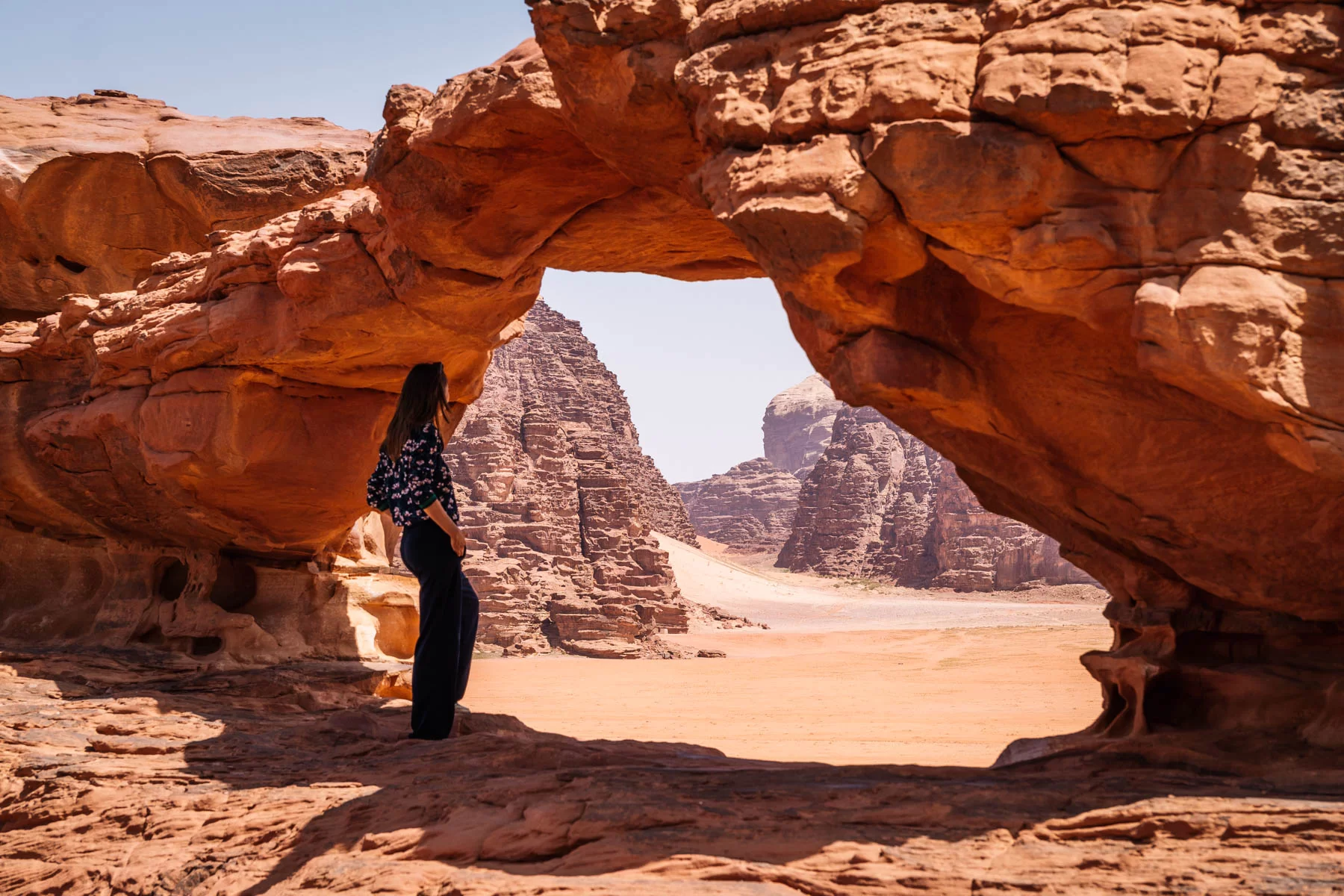 Desert landscape with mountains